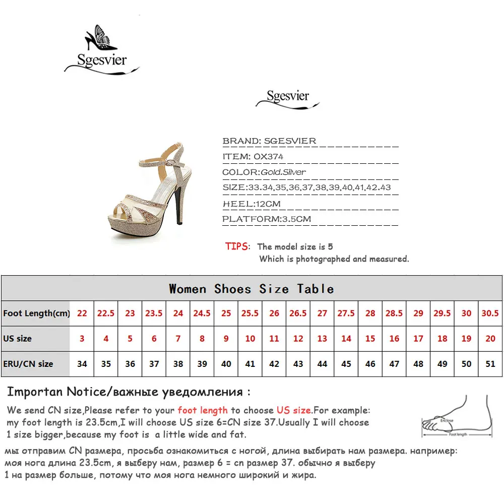 SGESVIER 2018 New Peep Toe High Heels Women Sandals Shoes Sexy Thin High Heel Shoes Woman Summer Sandals Platform Buckle OX374