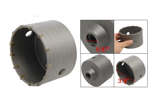 Impact Hammer Concrete Cement Wall Hole Saw Reamer Air Conditioning Pipes Connecting Rod Drill Hole