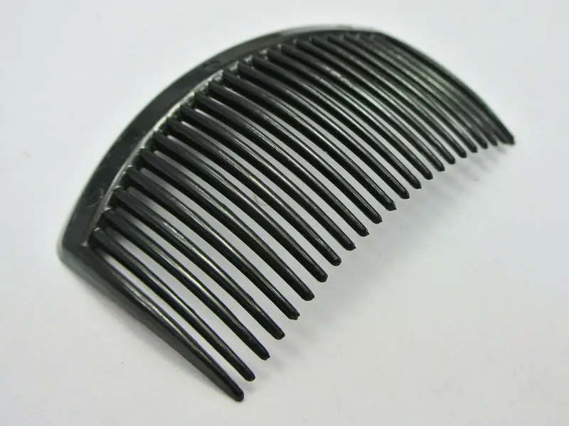 10 Black Plastic Hair Clips Side Combs Pin Barrettes 82X50mm for Ladies