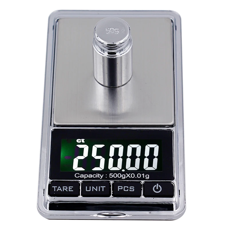 500 グラム 0.01 グラム液晶デジタルスケールポータブル電子秤量天秤キッチンジュエリーゴールドダイヤモンドスケールミニポケットスケール