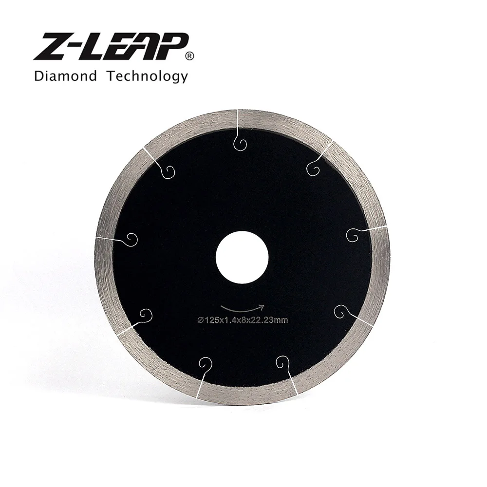 

Z-LEAP 5 Inch Ceramic Tile Cutting Disc Marble Saw Blade Professional Diamond Cutting Tool Hot Pressed Segments Fast Sharpen Cut