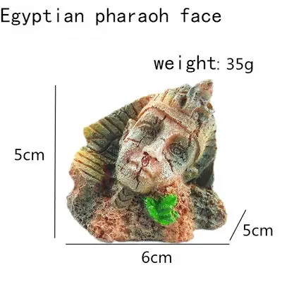 Resin crafts, aquarium and landscaping decoration, aquarium Egyptian Pharaoh