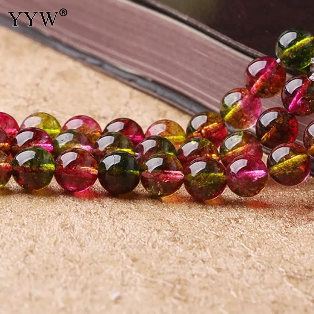 AAAAA High Quality Natural Red Tourmaline Beads 4mm 6mm 8mm 10mm 12mm Round Loose Beads For Diy Necklace Bracelet Jewelry Making