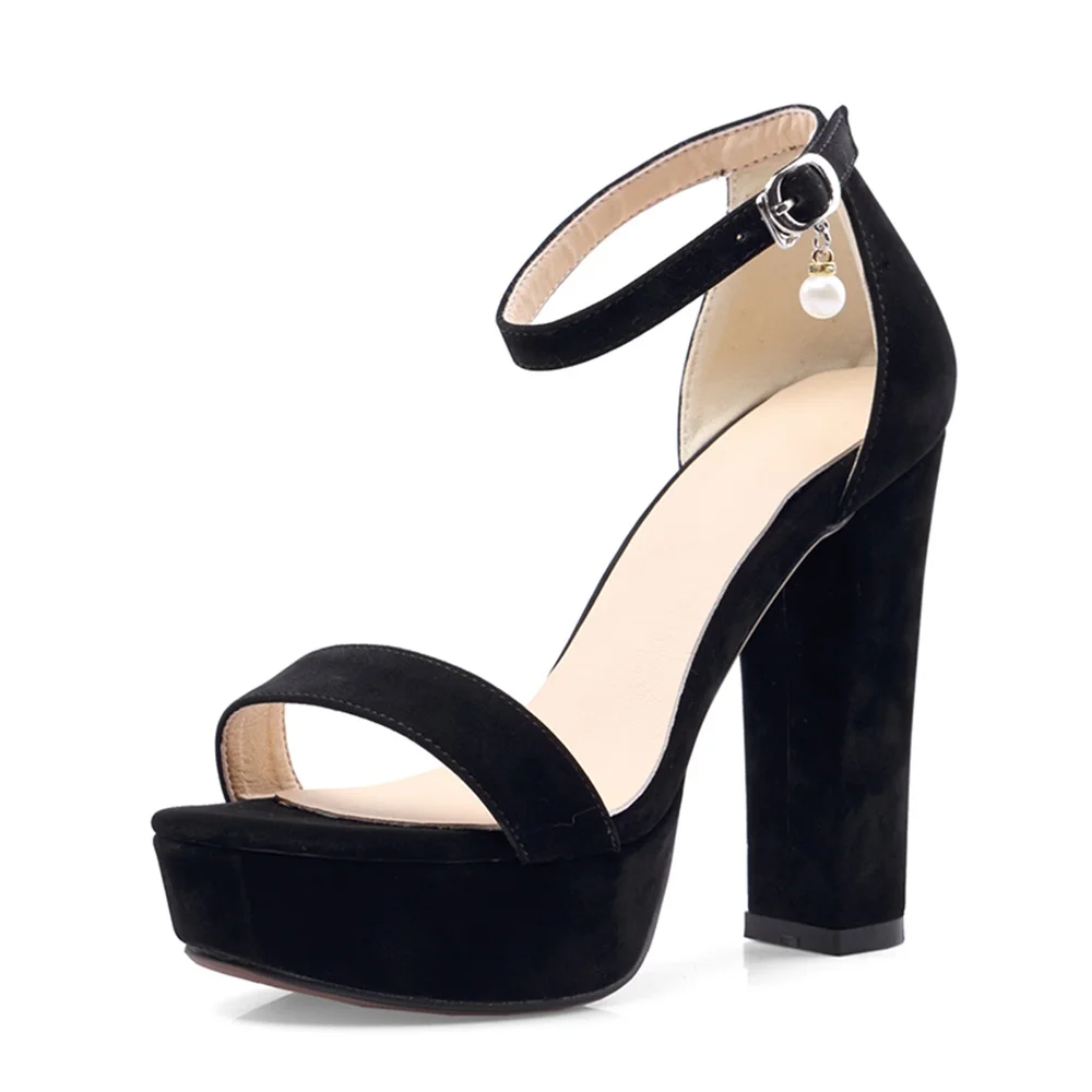 Smirnova big size 34-46 2026 solid color wedding shoes thick high heels fashion platform sexy women sandals summer shoes