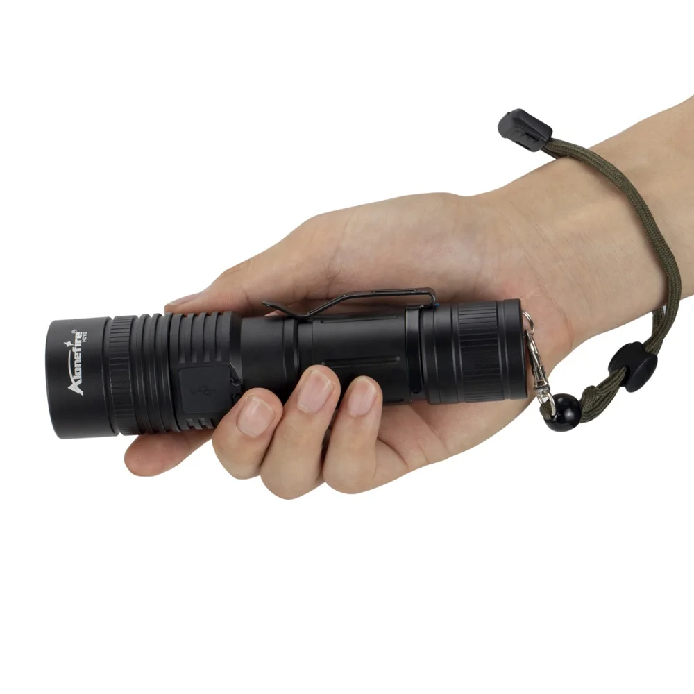 Alonefire H010 Powerful Flashlight 40000LM xhp50.2 usb charging Zoom led torch 18650/26650 Battery Rechargeable hunting light