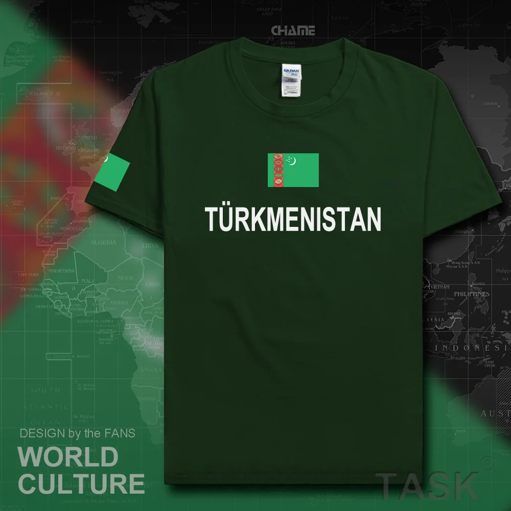 Turkmenistan Turkmen мужские футболки, модный трикотаж 2019, футболка национальной сборной, футболка из 100% хлопка, одежда, футболки, спортивные футболки в стиле кантри, TKM, повседневные