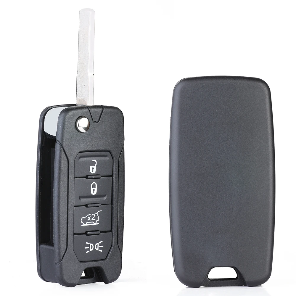 KEYECU 2ADFTFI5AM433TX Remote Key 433MHz Megamos AES 4A / ID48 for Jeep Renegade 2016 2017 2018 for Fiat 500X 2016 2017 18 2019