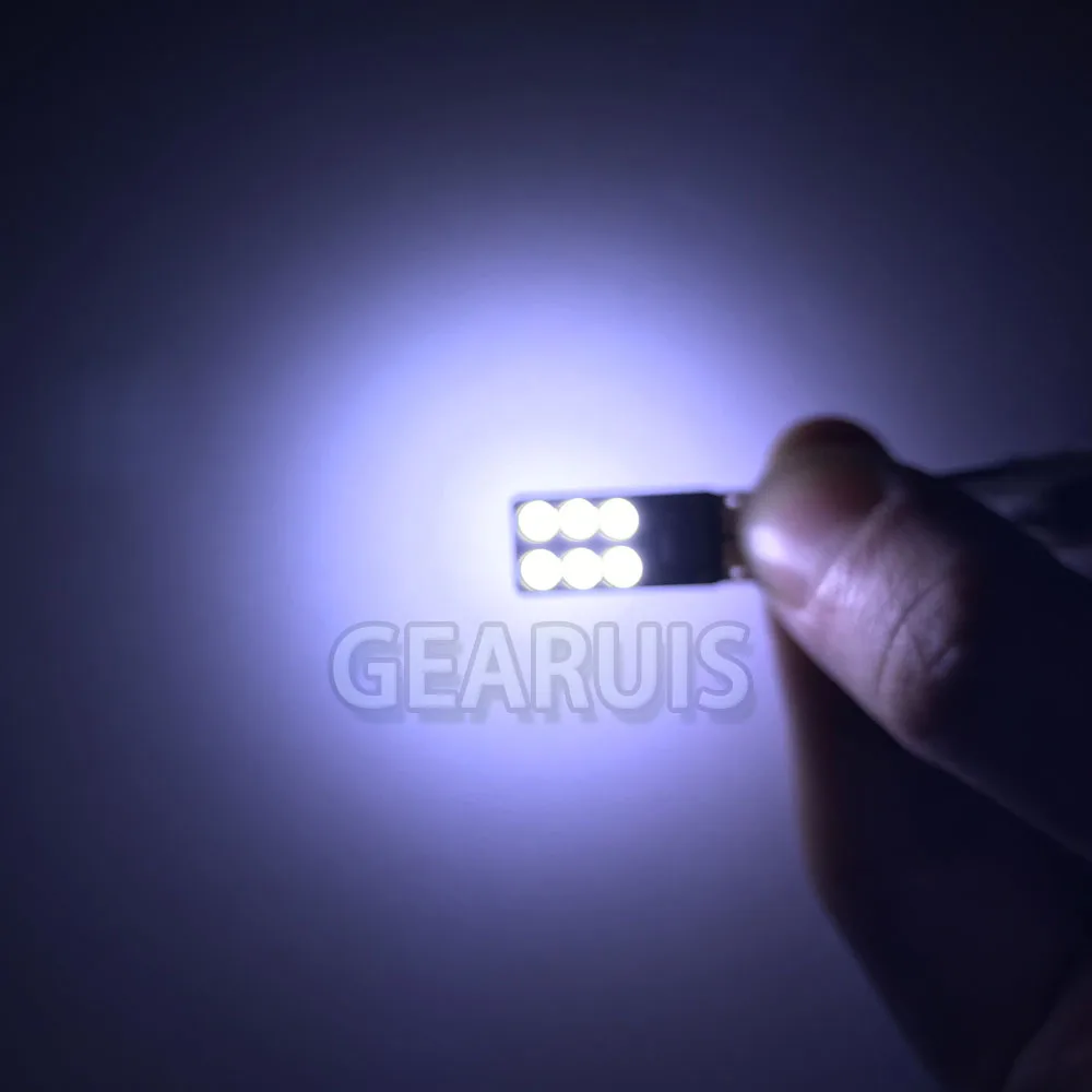 

100pcs w5w Interior Lights Error free bulb led T10 Canbus 12 SMD 3030 Signal Lights License Plate Lamps 194 168 12V