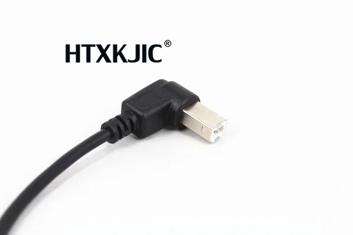 1 قطعة زاوية الحق USB نوع B الذكور إلى USB B الإناث طابعة لوحة جبل تمديد جديد مزامنة كابل الحبل 0.3M 0.5M