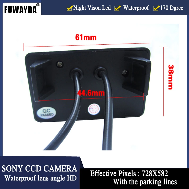 FUWAYDA Wrieless SONY CCD Rearview Camera 420 lines 170 wide view angle camera Color Backup car CAMERA for Peugeot PartnerTepee