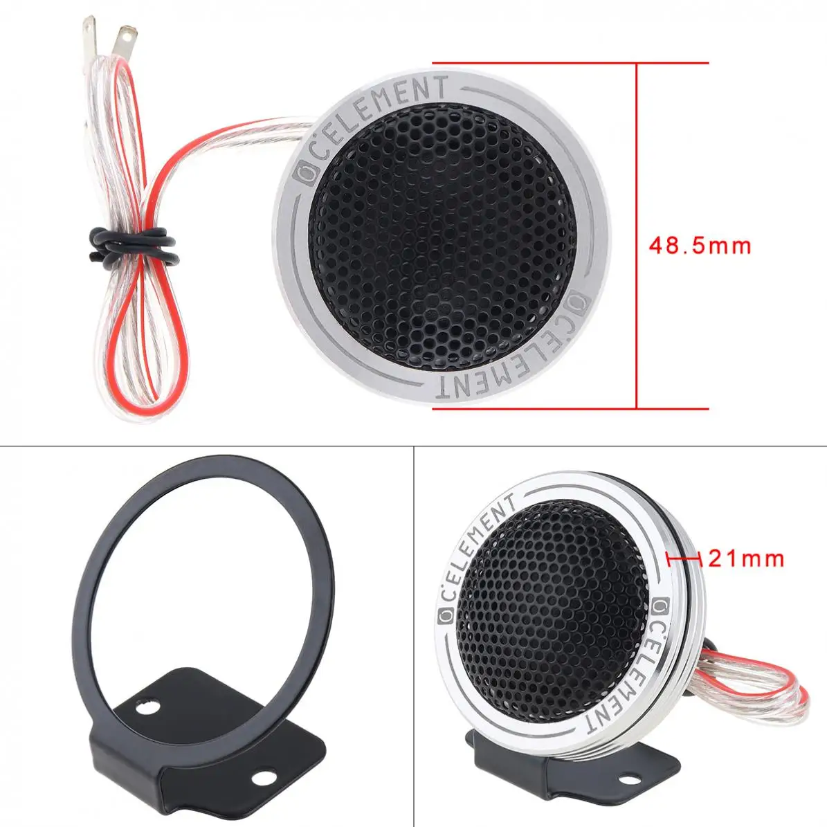 2pcs 150W Aluminium Shell Silk Stretch Film High Efficiency Mini Dome Car Tweeter Speakers For Car Audio System