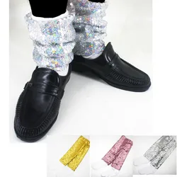 Red Yeallow Silver Sequin Micheal Baggy Ankle Socks Collection Party Dress up Show