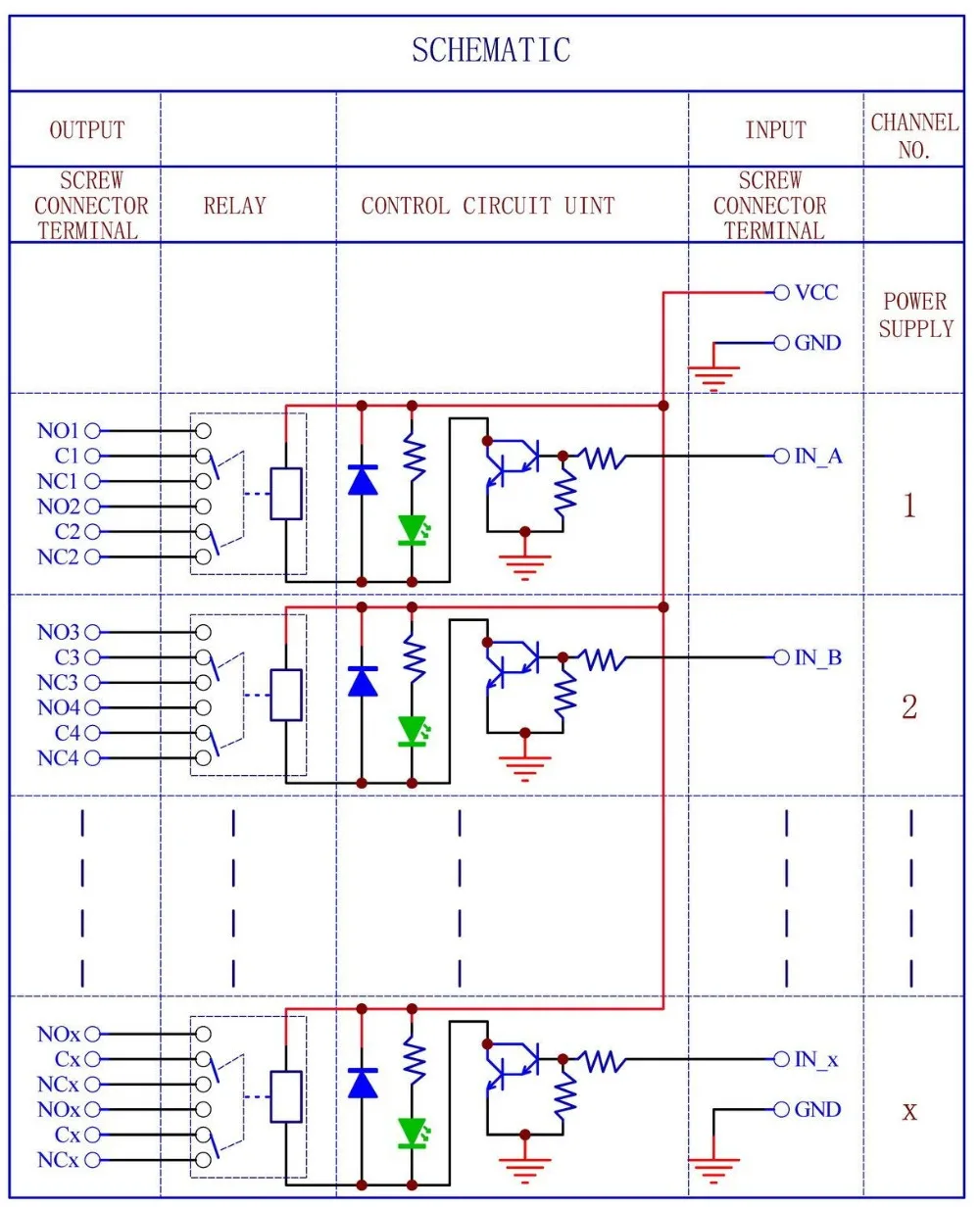 Electronics-Salon 8 Channel DPDT Signal Relay Module Board (Operating Voltage: DC 12V)