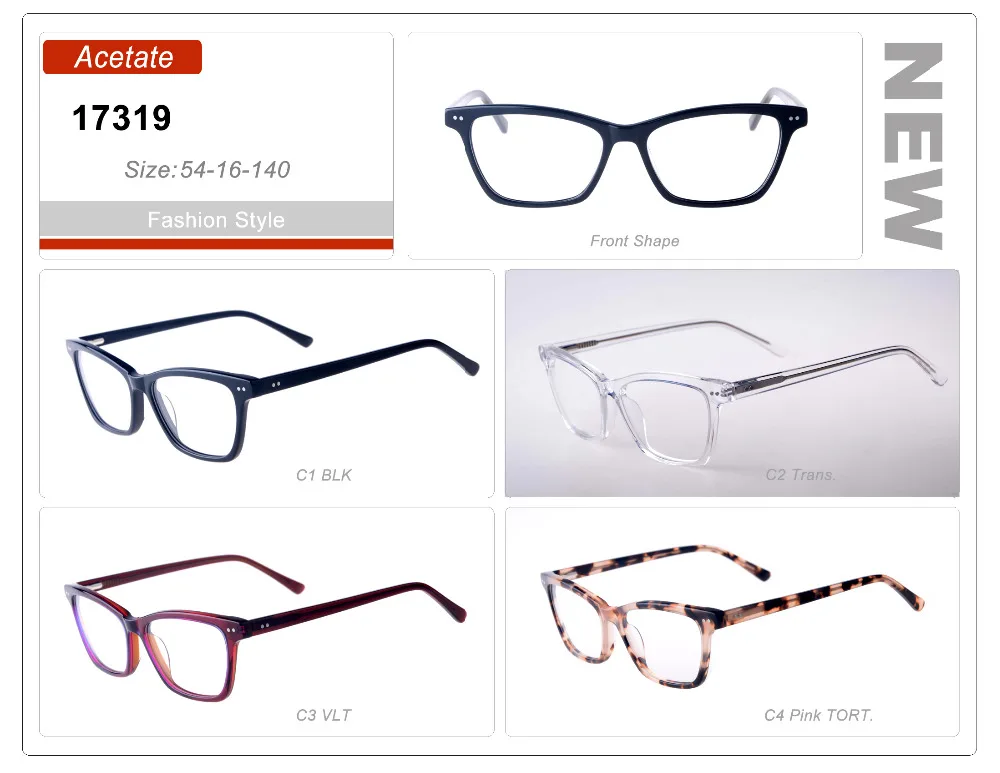 

Eye wonder Wholesale Lady's Grey Transparent Glasses Frames Eyewear