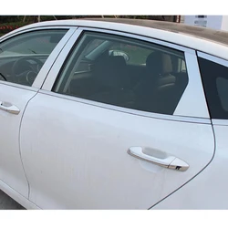 Stainless Steel For Kia Optima K5 JF 2016 2017 2018 Car Exterior Door Window Pillar Molding Garnish Frame Bezel Styling Stickers