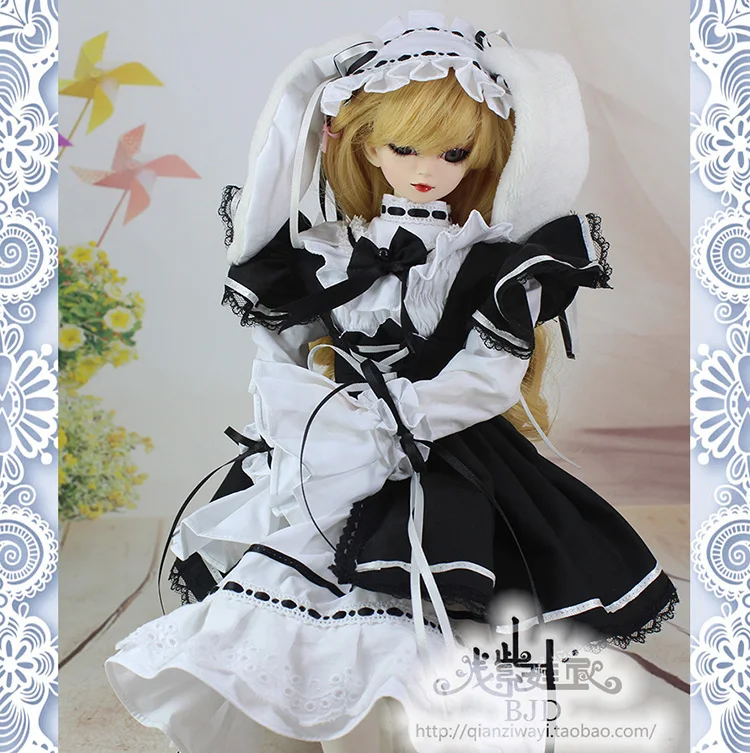 1/4 1/3 scale BJD Maid dress set for SD clothing BJD doll accessories,Not included doll,shoes,wig,and other accessories 18D1549