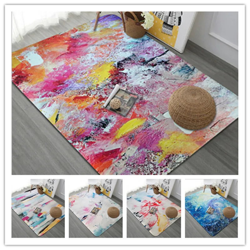 

Trend fashion Graffiti Rugs Coffee Table Study Room large Area Soft Carpets For Living Room Bedroom Tent Carpet Home Decor Rug