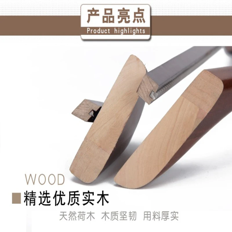 4 pcs/lot Solid Wood Suit Hangers with Broad Shoulders Quality Wooden Hanger for Coat Pants Household Clothing Hanging