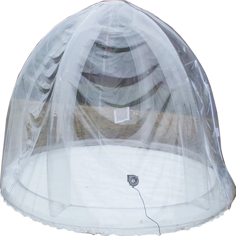 inflatable half clear dome tent for hiking,Giant Outdoor Single Tunnel New Arrival Half Transparent Inflatable Bubble Tent