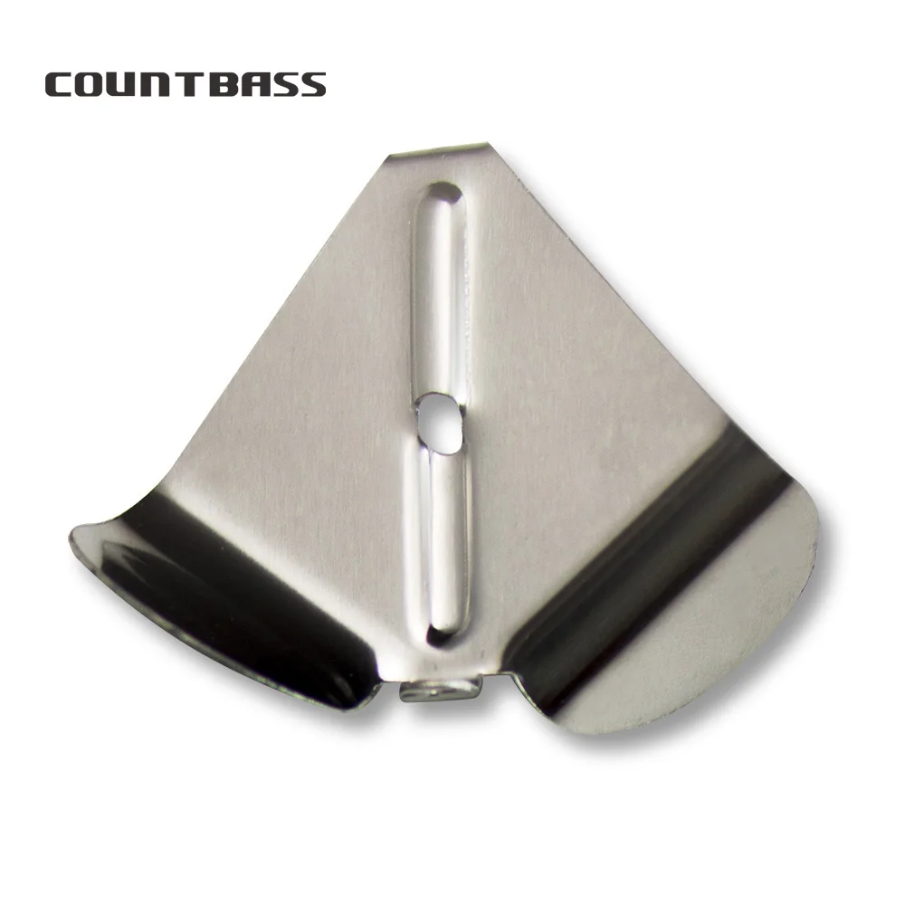 Countbass 50pcs Buzzer Spinner Blades, Aluminium Delta blades for Buzzbaits Surface Fishing Lures Tackle Craft Lure Components