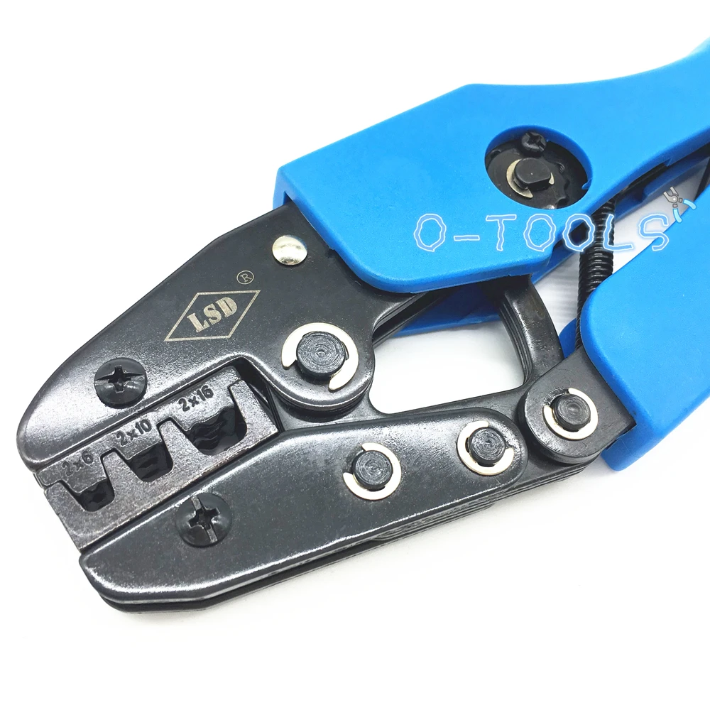 AN-2*616EF Ratchet hand crimping tools for double wire ferrules sleeve double cord end terminal crimper 2*6-16mm²