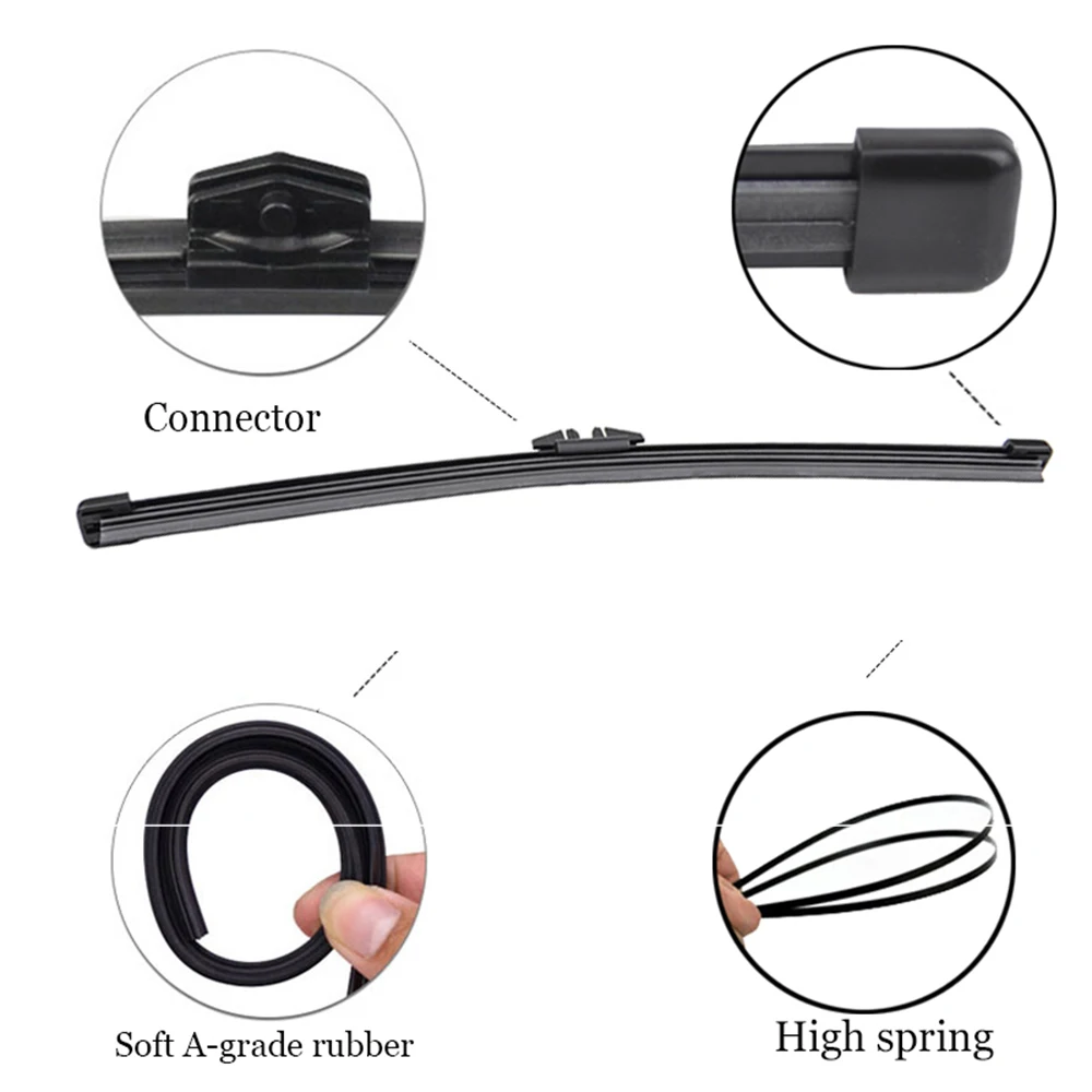 Xukey 3Pcs/set Front Rear Windscreen Wiper Blades Set Kit For BMW X1 F48 2020 2019 2018 2017 2016 2015 26\