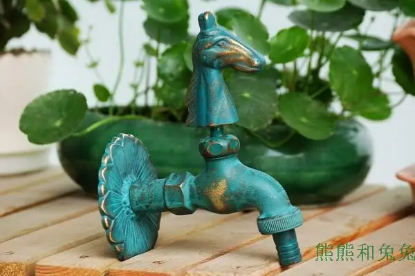 FREE SHIPPING !! Garden / Garden / animal / Antique / cute / tap washing machine head