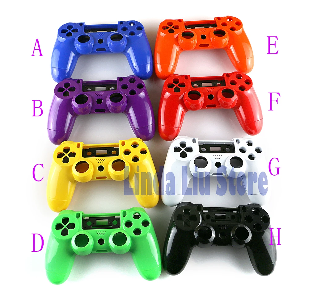 ChengChengDianWan Plastic Back + Front Case Shell Repair Shell + Button Kit for Playstation 4 PS4 Wireless Controller 5sets/lot