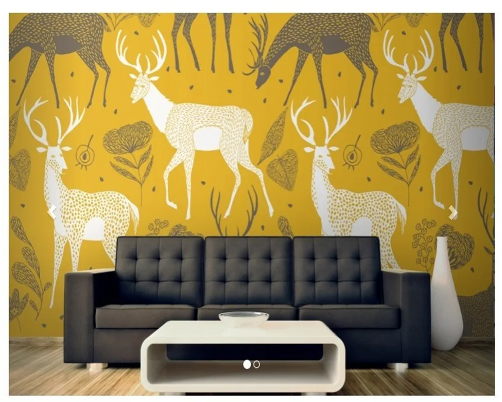 

Customized children wallpaper, White Deer Wallpaper Mural for the living room bedroom sofa background wallpaper Home Decoration