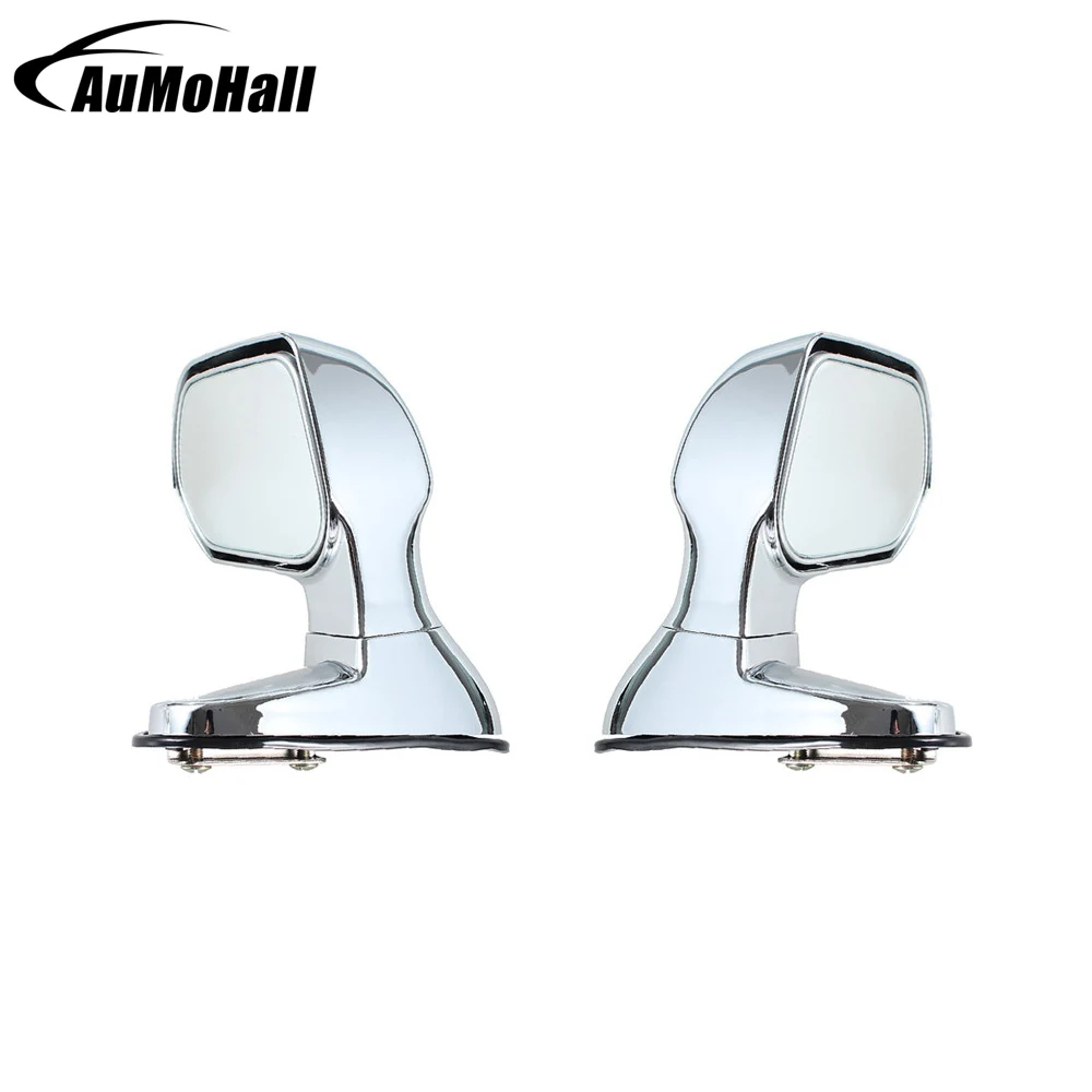 2Pcs Car Blind Spot Mirrors Silver Color Side Rear View Flat Mirror Auto Accessories Wide Angle Rear Mirrors