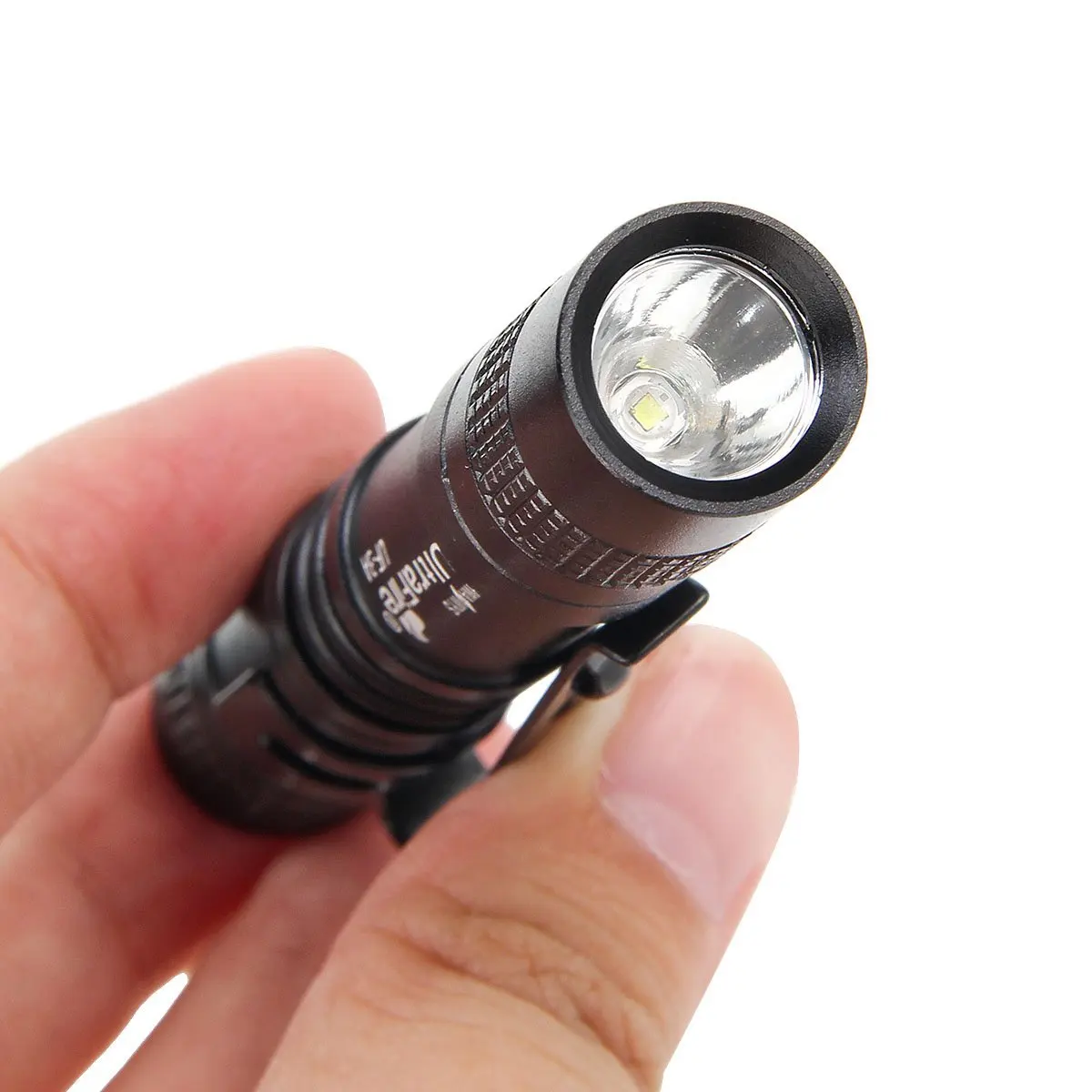 UltraFire UF-3AS Mini bolígrafo con luz LED portátil de bolsillo 14500/AAA linterna EDC de mano con Clip para acampar y emergencias al aire libre