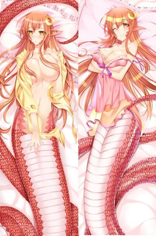 Japan Anime Otaku Monster Musume no Iru Nichijou Mia Hugging Body Pillow Case Cover Bedding Sexy G04 Dakimakura