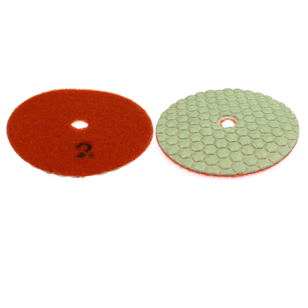 5 stuks 4 in. Flexibele Droog Slijpen Disc Quick Chnage Polijsten Pad voor Marmer Steen Beton Vloer Slijpen Air Sander Tool