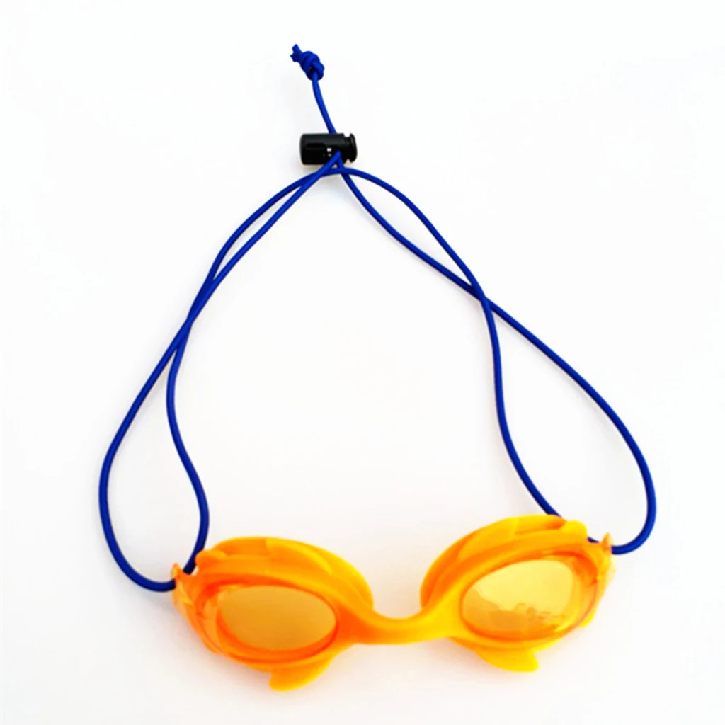 2 Pieces Strong Rubber Universal Swimming Goggles Swim Glasses/Dive Mask Elastic Strap & Cord Lock Stopper