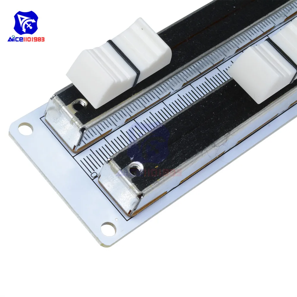 Dubbele Rij Dia Potentiometer 10K Lineaire Schuiven Weerstand Analoge Sensor Module Voor Arduino Mixer Elektronische Bouwsteen