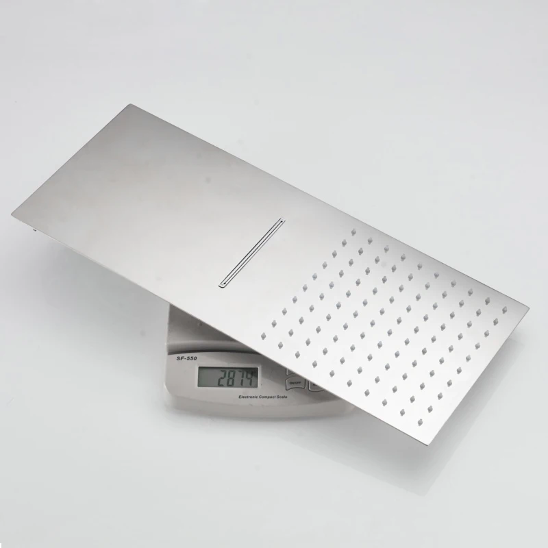 Imagem -06 - Becola-cachoeira e Chuveiro de Chuva Escondido Chuveiros Quadrados Torneira do Banheiro Br-9910 Chrome e Preto Aço Inoxidável