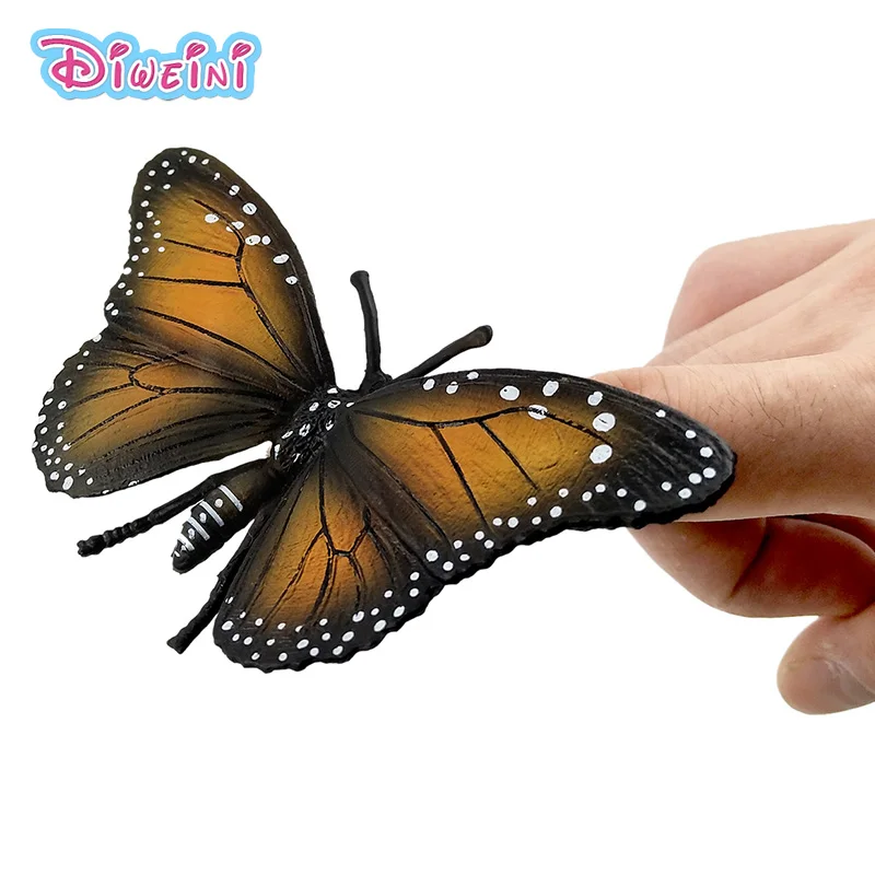 Mini cute Butterfly figure Simulation animal model insect figurine home decor decoration accessories statue Toys Gift For Kids