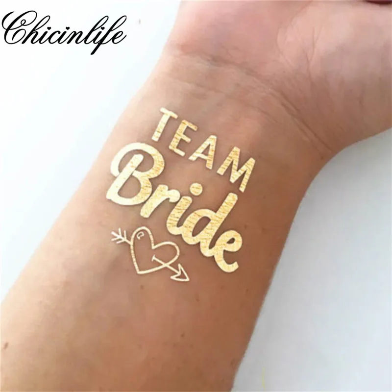 

1Pcs Bride Temporary Tattoo Bachelorette Party bride tribe Flash Tattoos Bridesmaid gift bridal shower wedding decoration