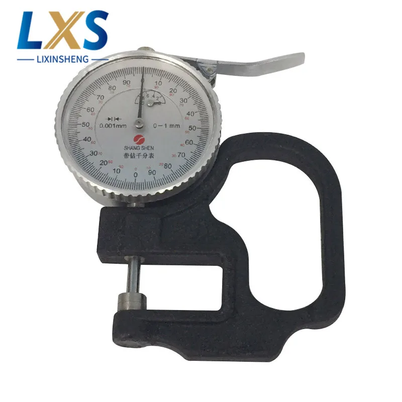 Mechincal Thickness Meter 0-5mm (0.001mm) Dial Thickness Gauge For Paper,Film,Adhesive Tape, Fabric