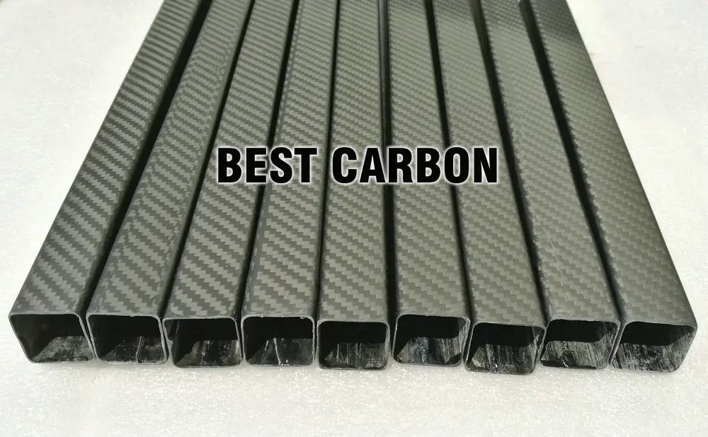 

FREE SHIPING shorter 3K twill matte square carbon fiber tube 25mm x 23mm