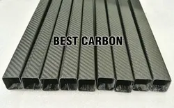 FREE SHIPING shorter 3K twill matte square carbon fiber tube 25mm x 23mm