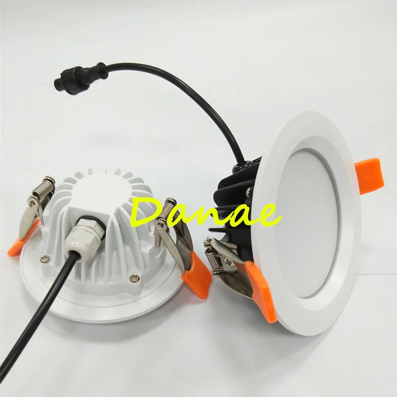 DHL Frete Grátis LEVOU Teto Rebaixado Lâmpadas 7 W 12 W 15 W 25 W Dimmable Downlights LEVOU À Prova de Fogo À Prova D' Água AC110-240V CE & RoHS 6 pcs