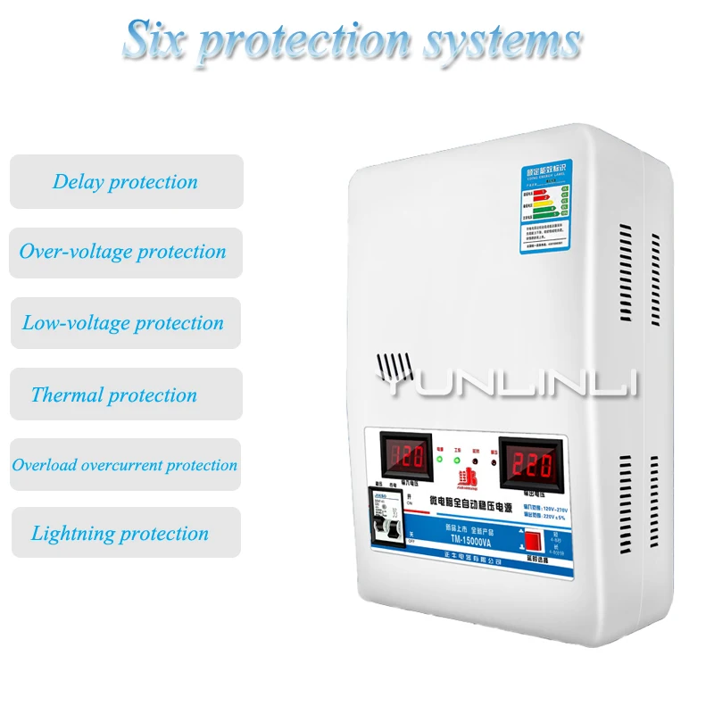 15KVa Voltage Stabilizer With Input Voltage 120V-270V andOutput 220V Household Automatic Stabilized Power Supply Tool