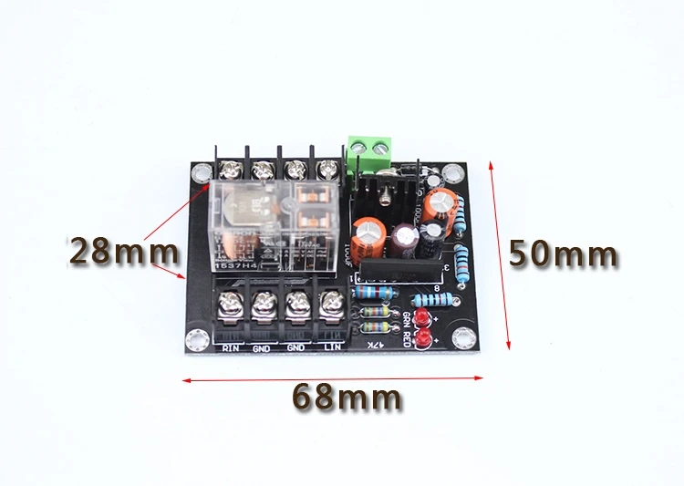 لوحة حماية مكبر الصوت 12-18 فولت ، 2.0 ، حماية التأخير ، لوحة البدء