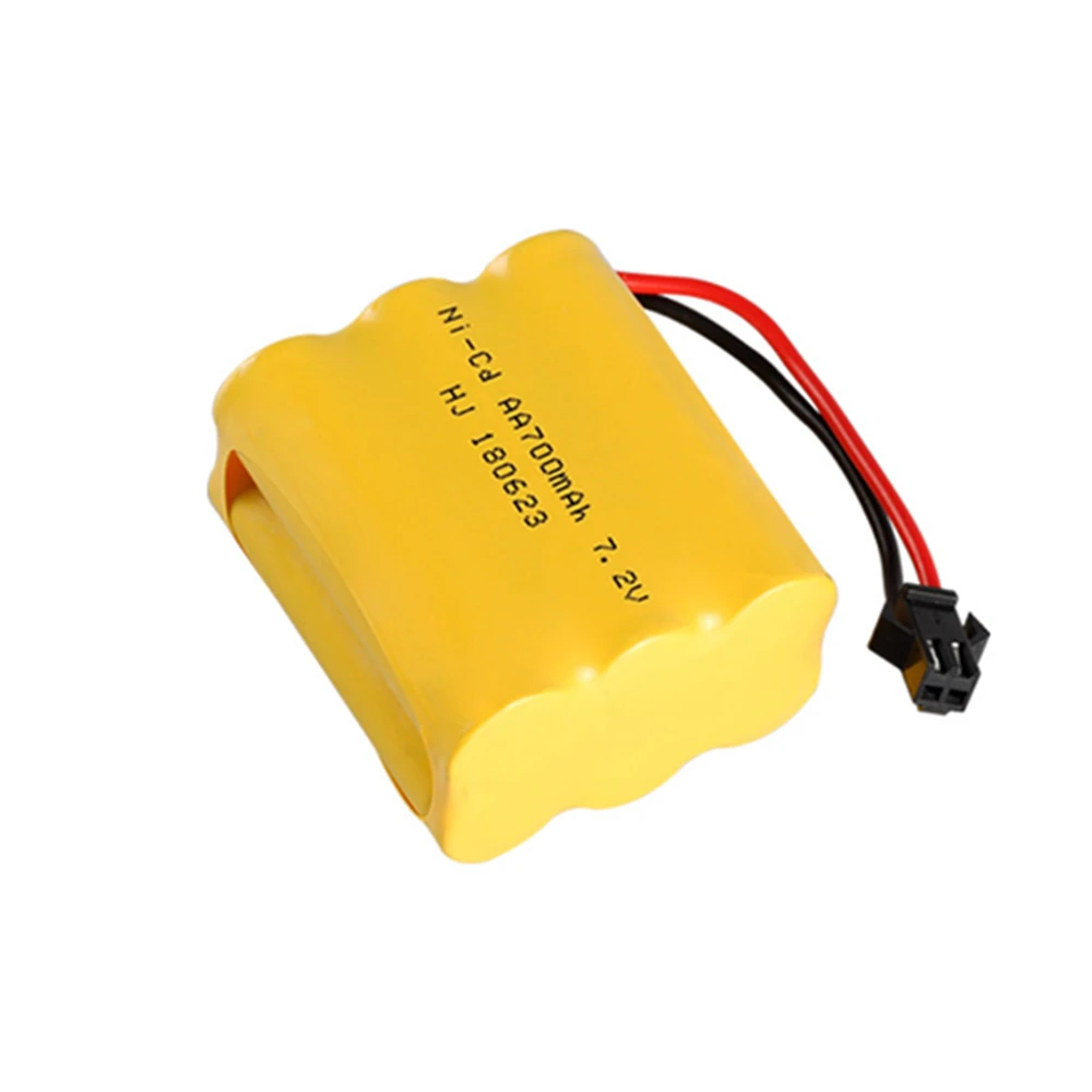 1pcs 7.2 V 700mAh 7.2 V แบตเตอรี่ AA ขนาด 6 * AA NICD แบตเตอรี่สำหรับ RC เรือหุ่นยนต์ถังรถของเล่นรีโมทคอนโทรล