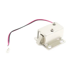 DC 5V-6V/DC 12V Mini Small Size Solenoid Electromagnetic Electric Control Cabinet Drawer Lock for DIY Project