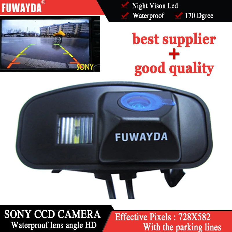 FUWAYDA Car Reverse Rear View Backup High Definition Color FOR SONY CCD CAMERA for Honda CRV CR-V Odyssey Fit Jazz Elysion