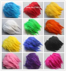 50 PCS Natural Colourful Rooster Feathers Fly Tying Bulk Feathers Christmas Decorations For Home Wedding New Year Cosplay Sale