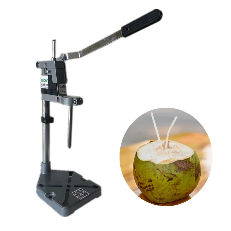 Manual green coconut opener, hand press coconut opening machine