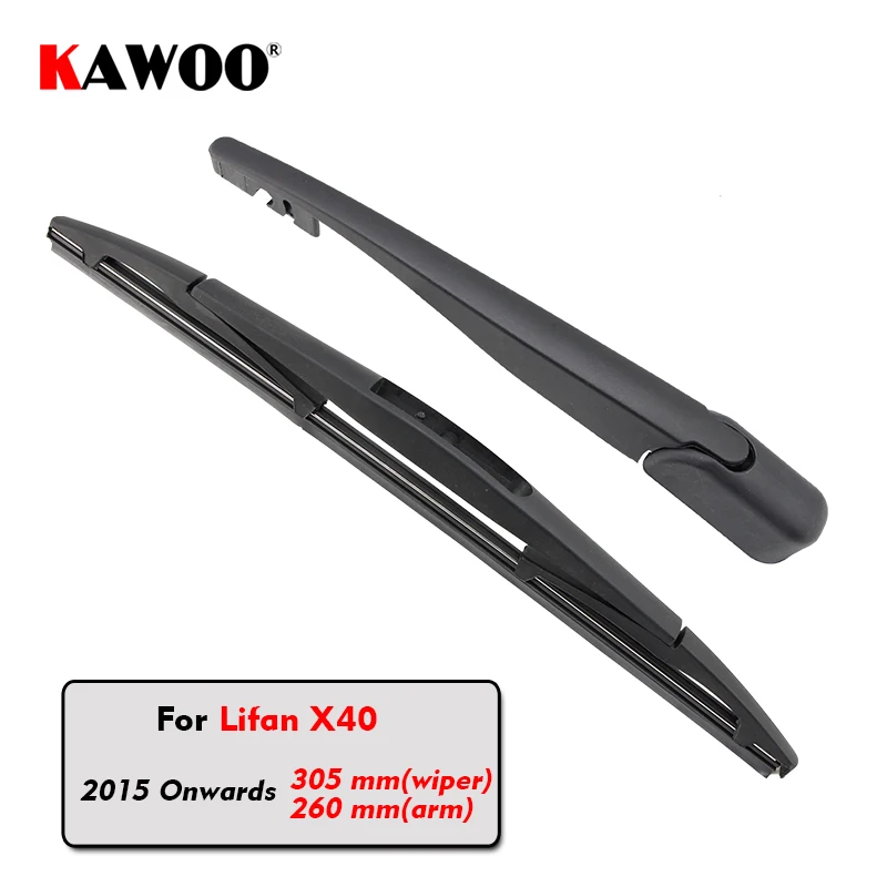 

KAWOO Car Rear Wiper Blades Back Window Wipers Arm For Lifan X40 Hatchback (2015 Onwards) 305mm Auto Windscreen Blade Styling